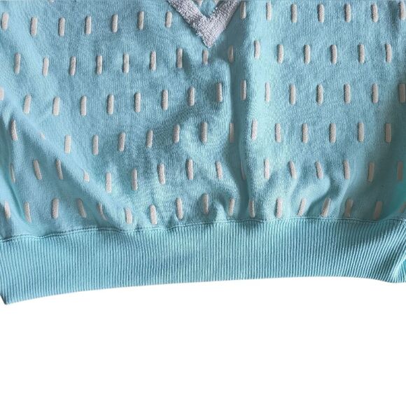Vintage Traffic Jam Geometric Sweatshirt Sz L 80s/90s Retro Mixed Fabric Ski - Picture 14 of 15